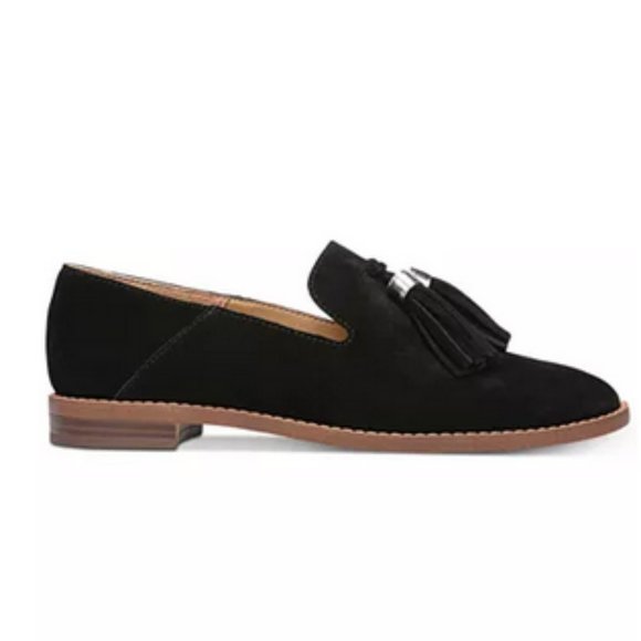 FRANCO SARTO Velour Suede Tassel Slip On Loafers - Picture 2 of 2
